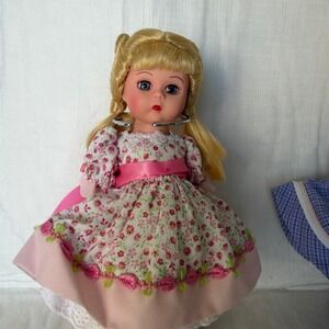 Madame Alexander Dancing Queen Doll Style # 38265 Blonde Pigtails Floral Dress